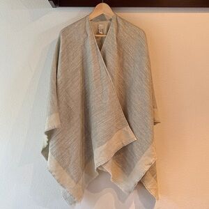 A New Day Travel Shrug Lightweight Soft Poncho, Grey, One Size